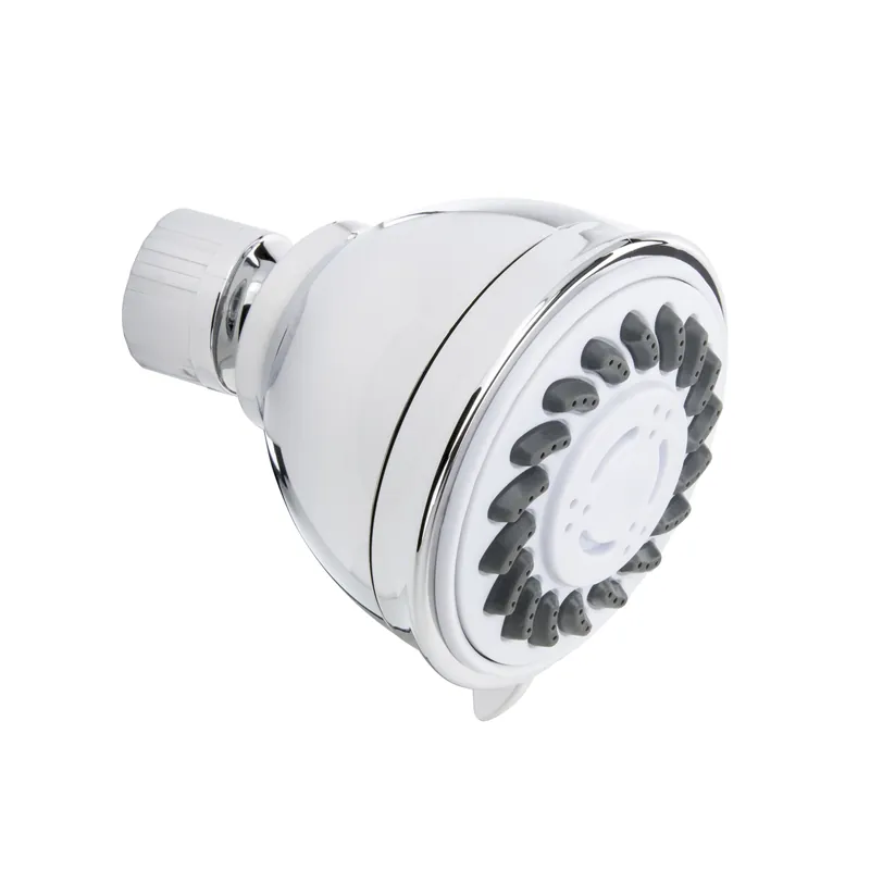 Stylewise Polished Chrome Plastic Showerhead With 3 Settings And 1.8 Gpm Flow Rate
