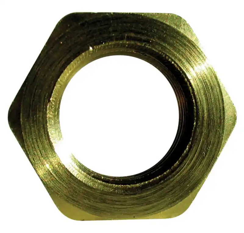 Brass Pipe Lock Nut 1/8 Inch Diameter For Plumbing Applications