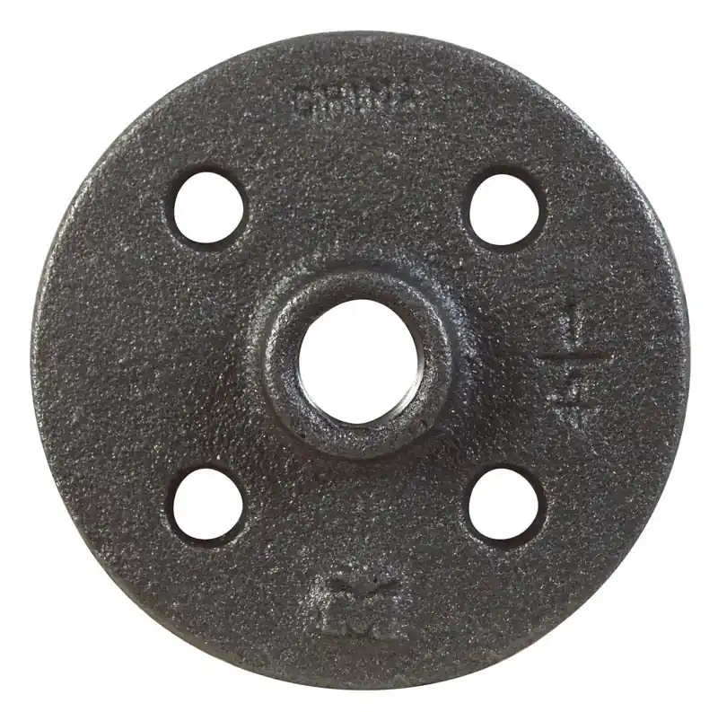 BK Products 1/4 In. FPT Black Malleable Iron Floor Flange