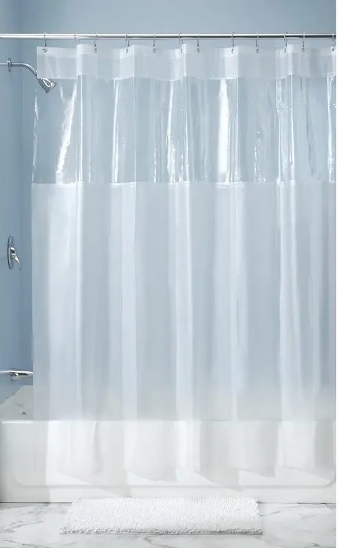 Hitchcock Shower Curtain, Clear Vinyl, 72 X 72-In.
