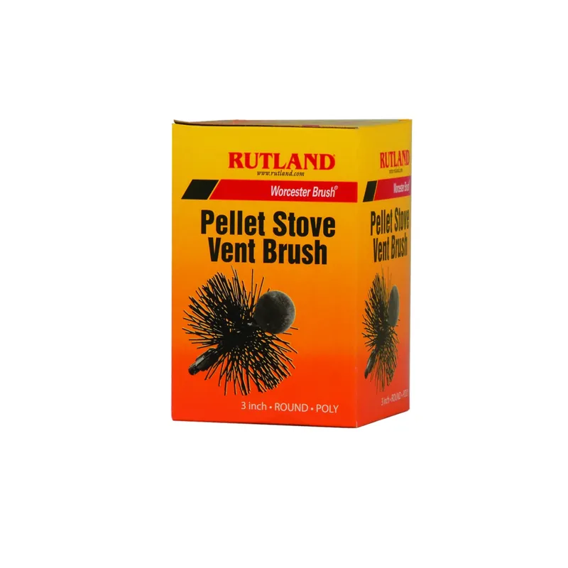3 Inch Round Poly Pellet Stove Vent Brush - Model Ps-3