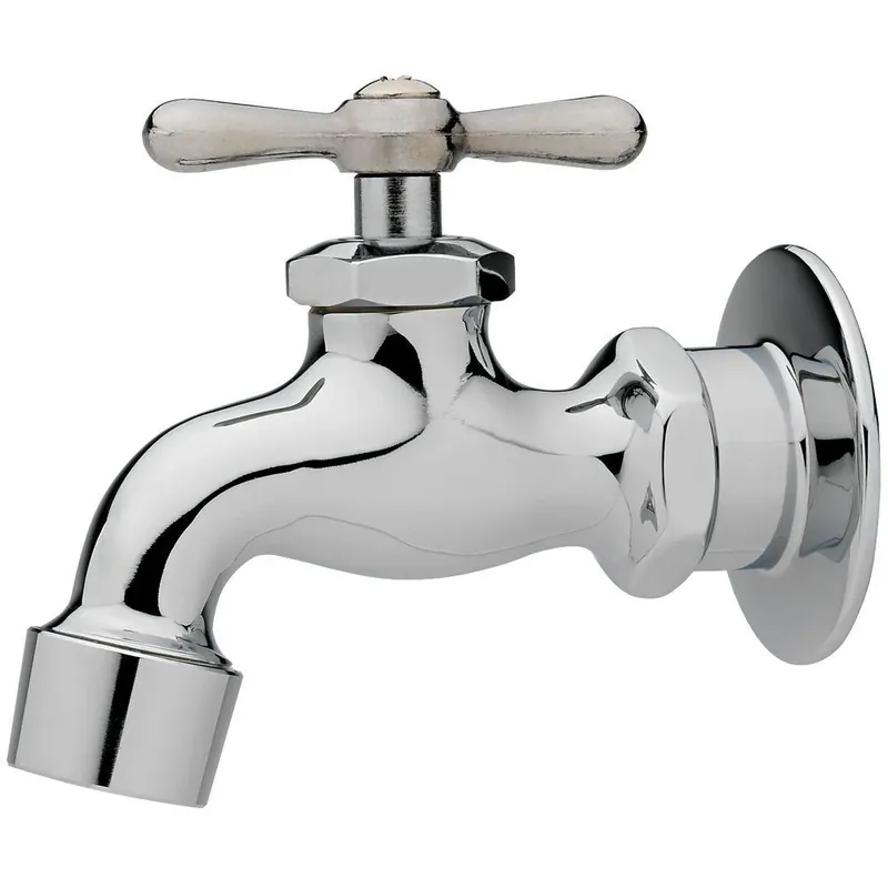 Homewerks 3/4 In. Hose Fip Brass And Bronze Wall Mount Faucet - Model 3210-160-ch-b-z