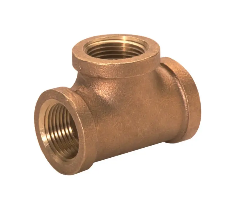 1-1/2 In. Fpt Red Brass Tee - Lead-free, Durable, Ansi Certified