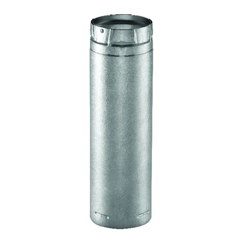 Stove Pipe Pellet Vent, Adjustable Length, 4 X 12 In.