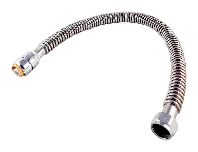 SharkBite 3/4 In. Push X 1 In. D FIP 24 In. Stainless Steel Supply Line