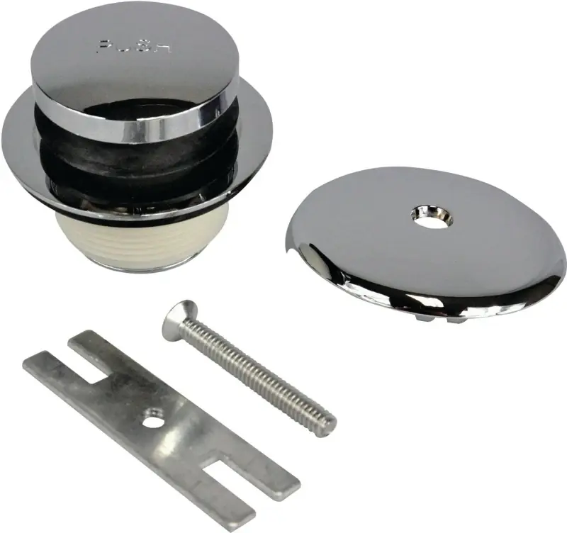 1-1/2 In. Chrome Brass Touch-toe Bath Drain Trim Kit Model 9d00088981