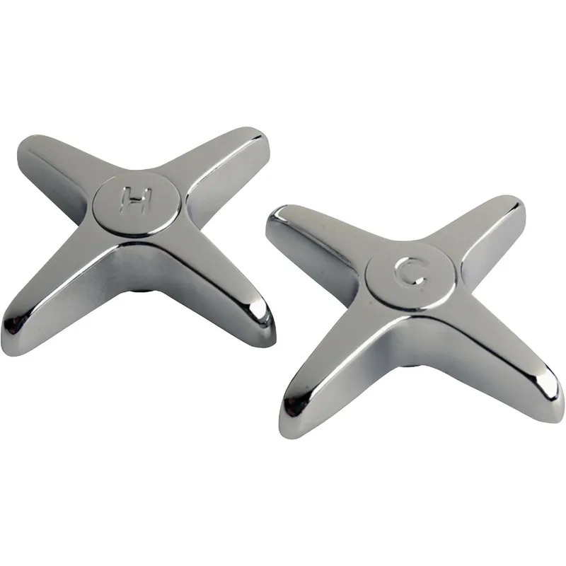 Cross Replacement Chrome Faucet Handle For Price Pfister Faucets - Model 88390