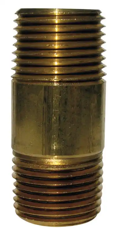 JMF Company 3/8 In. MPT X 3/8 In. D MPT Brass Nipple 5 In. L