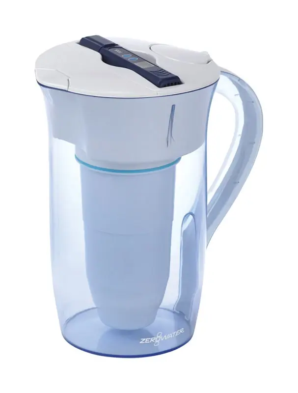 Zerowater 10-cup Round Water Filter Pitcher With Ready-pour Technology In Blue