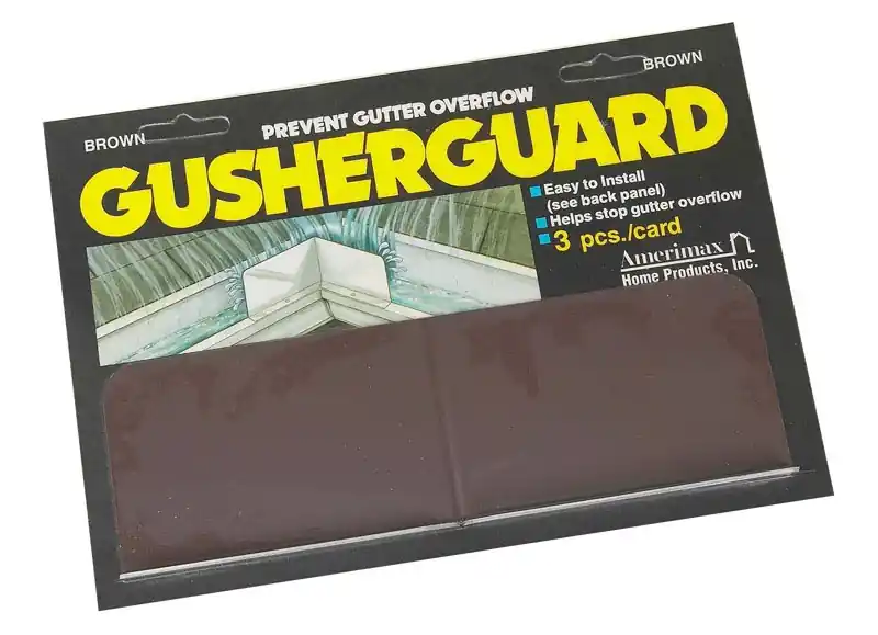Amerimax 3 In. H X 0.5 In. W X 9 In. L Brown Aluminum K Gusher Guard