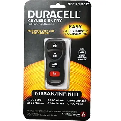 Self Programmable Keyless Remote For Nissan/infiniti Nis012d 4-button