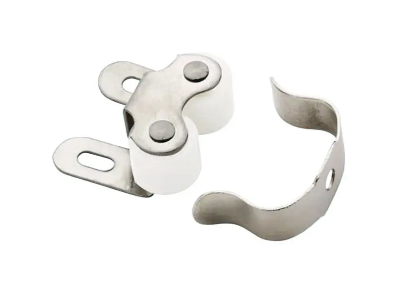 Amerock 1.125 In. W X 1 In. L Nickel Silver Steel Catch 10 Pk