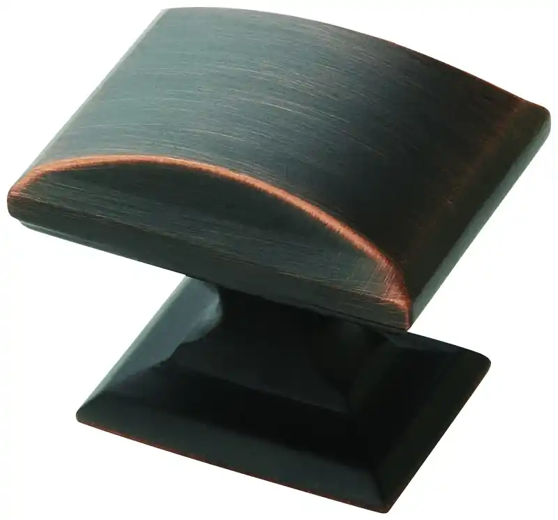 Amerock Candler Rectangle Cabinet Knob 1-1/8 In. Oil Rubbed Bronze 1 Pk
