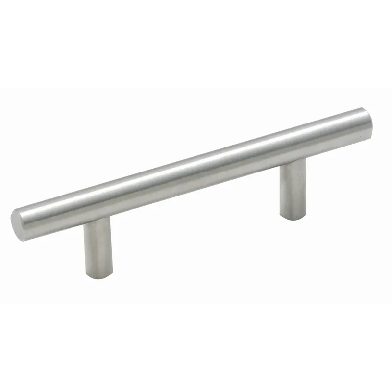 Amerock Contemporary Bar Cabinet Pull 3 In. Sterling Nickel Silver 1 Pk