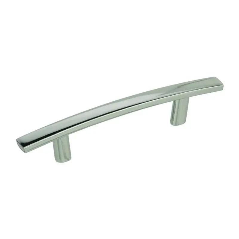 Amerock Cyprus Contemporary Arch Cabinet Pull 3 In. Polished Nickel Silver 1 Pk