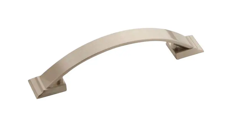 Amerock Candler Transitional Arch Cabinet Pull 3-3/4 In. Satin Nickel Silver 1 Pk