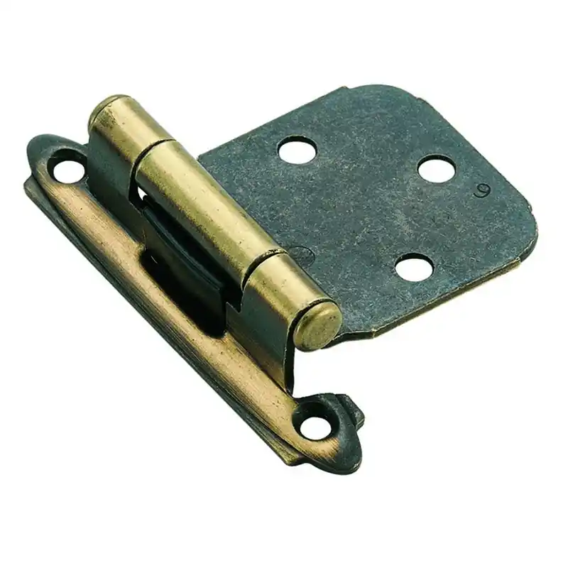Amerock 2-3/4 In. L Antique Brass Door Hinge 2 Pk