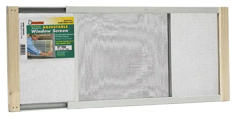 Extension Window Screen, 10 X 19 To 33 In.