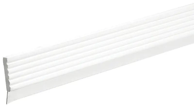 Garage Door Weatherseal, White, 3 In. X 7 Ft..