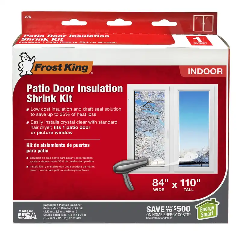 Frost King Indoor Patio Door Insulator Kit 110 In. L X 84 In. W 1 Pk