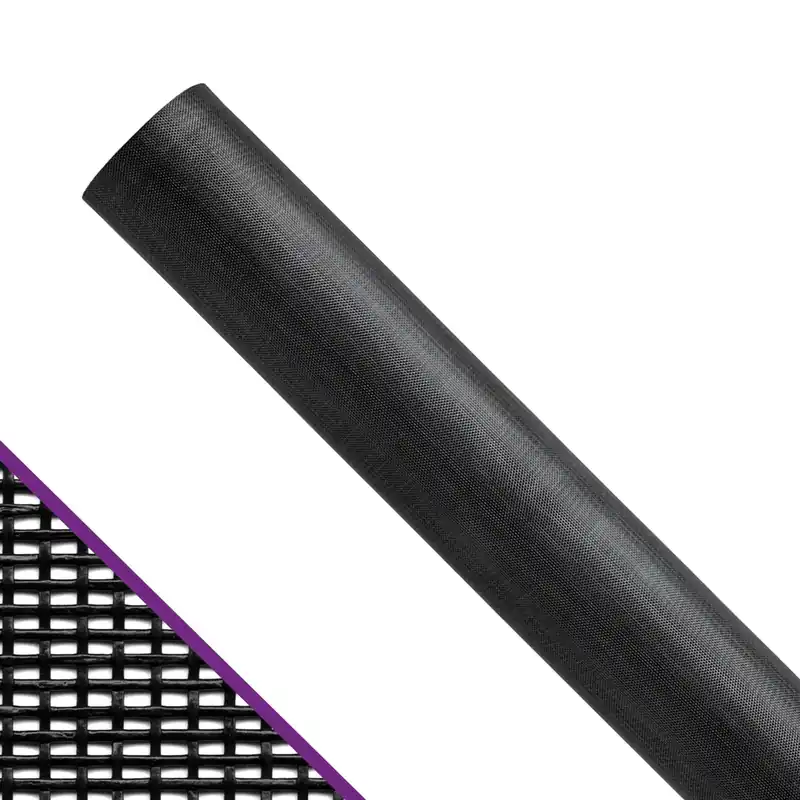 Pet-D-Fence Window Screen, Charcoal Polyester, 48 In. X 100 Ft.
