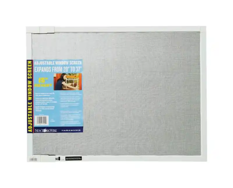15 In. X 20 To 37 In. Fiberglass Adjustable Window Screen