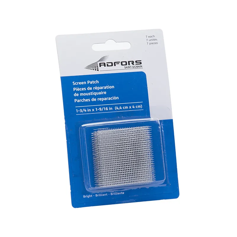 Saint-Gobain ADFORS 1-3/4 In. W X 1-9/16 In. L Silver Aluminum Screen Patch