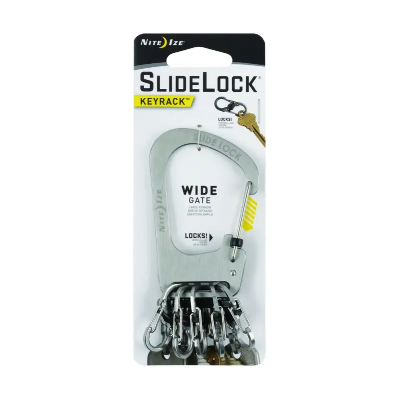 SlideLock Key Rack, Stainless Steel