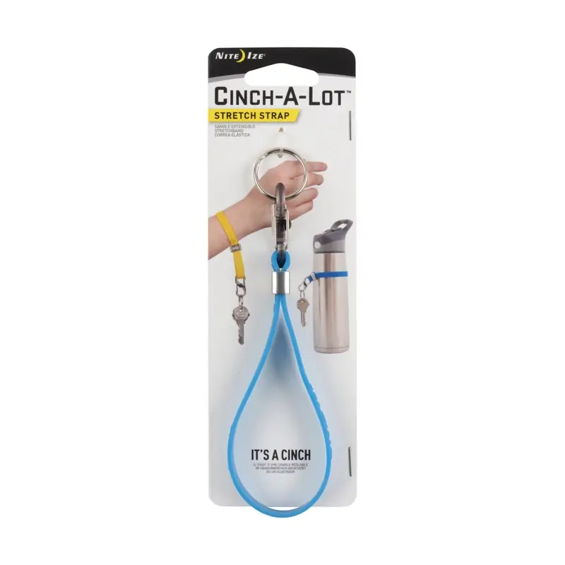 Cinch-A-Lot Stretch Strap With S-Biner, Blue