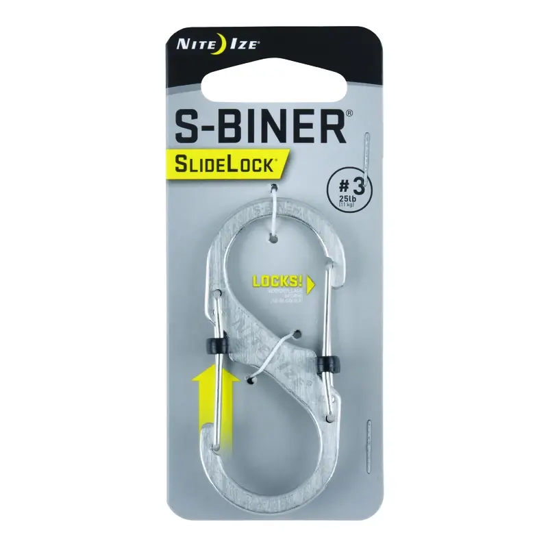 S-Biner SlideLock 3, Stainless Steel