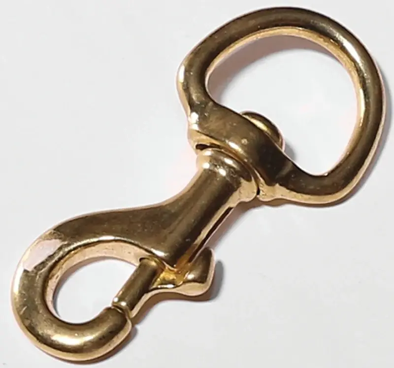 1-1/4 In. Diameter X 4-7/8 In. Length Polished Bronze Bolt Snap 120 Lb