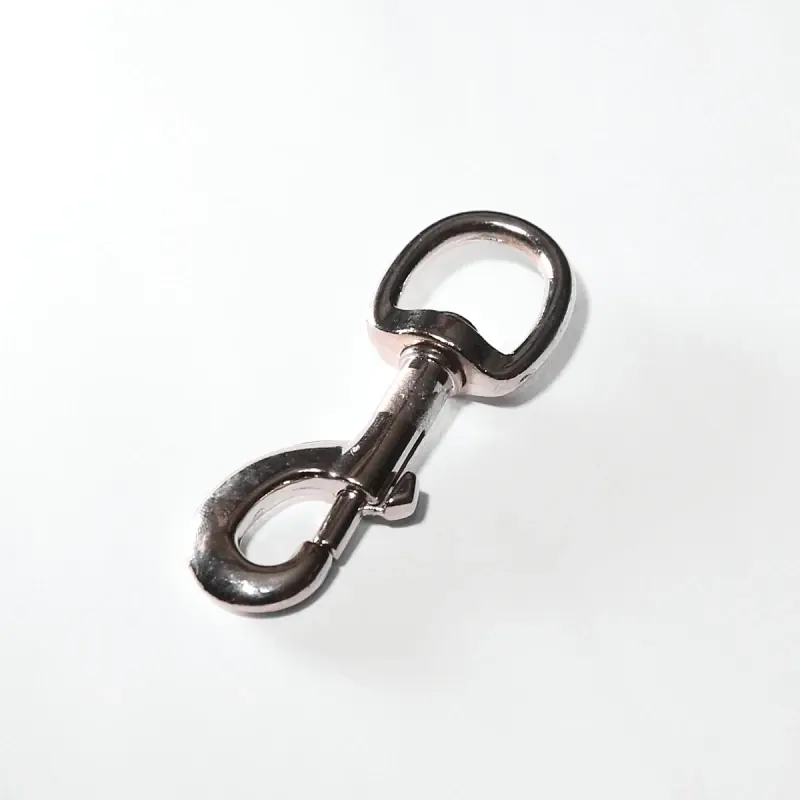 Bolt Swivel Round Eye Snap 4-1/4 In. Nickel-plated Cast Iron