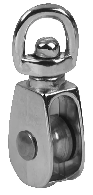 2 Inch Diameter Electro-plated Iron Swivel Eye Single Eye Pulley Model 0173zd-2