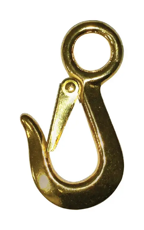 3/8 In. Diameter X 4 -1/8 In. Length Polished Bronze Snap Hook 140 Lb Working Load