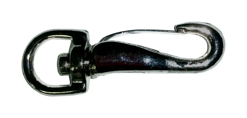 Nickel-plated Steel Spring Snap 1/4 In. Eye 1-7/8 In. Length 20 Lb Load Capacity