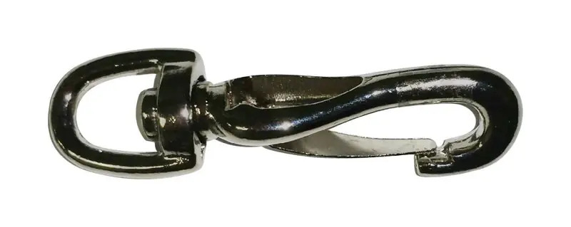 3/8 In. Diameter X 2-5/8 In. Length Nickel-plated Steel Spring Snap 45 Lb Working Load