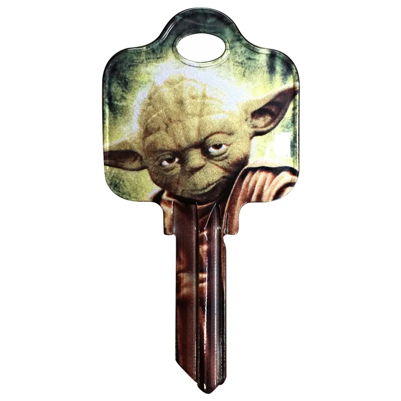 HILLMAN Star Wars Yoda House/Padlock Universal Key Blank Single