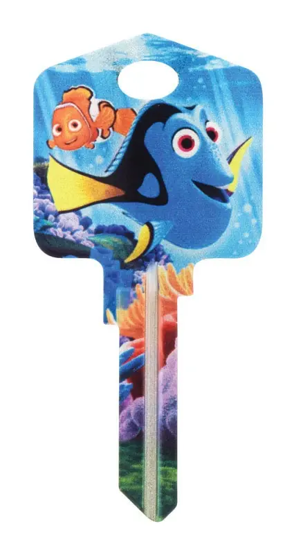 Disney Dory Universal Key Blank For House And Padlock - Single Sided