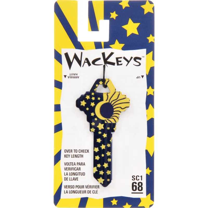 HILLMAN Wackey Sun & Moon House/Office Universal Key Blank Single