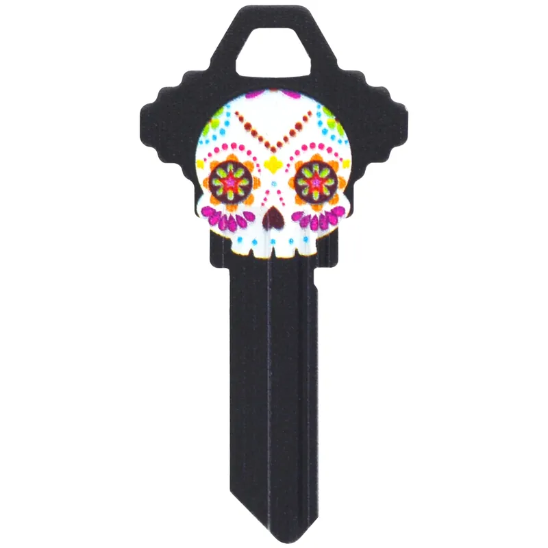 HILLMAN Wackey Sugar Skull House/Office Universal Key Blank Single
