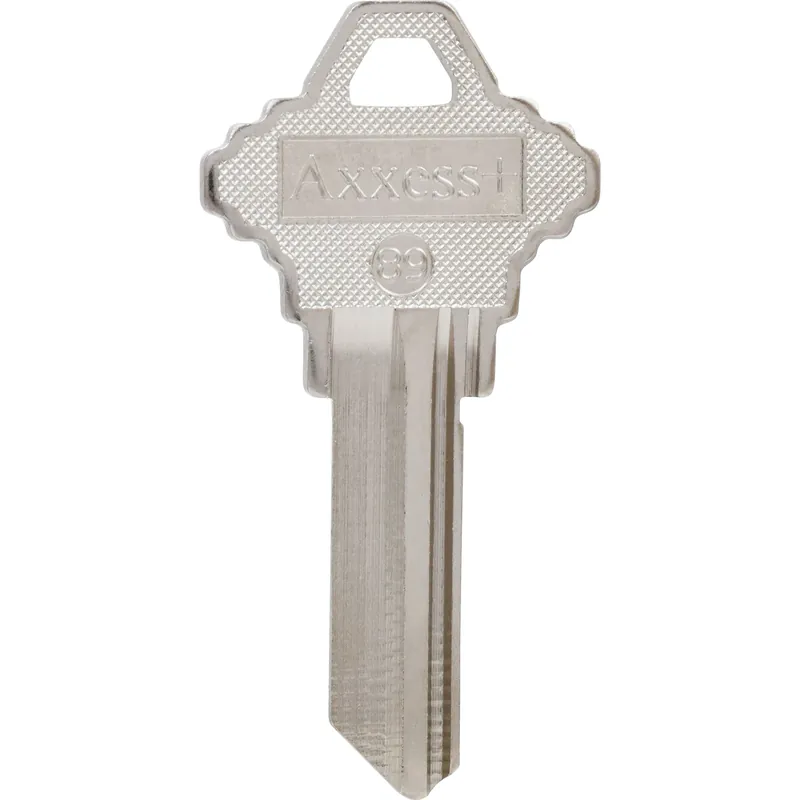 HILLMAN Traditional Key House/Office Key Blank 89 Single For Schlage Locks Silver