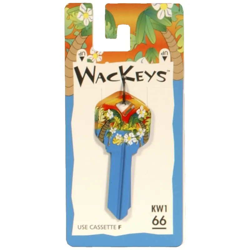 HILLMAN Wackey Tropical House/Office Universal Key Blank Single Black