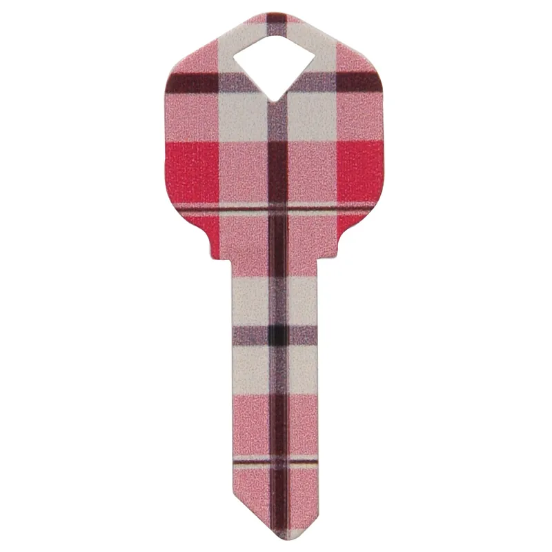 HILLMAN Wackey Plaid House/Office Universal Key Blank Single