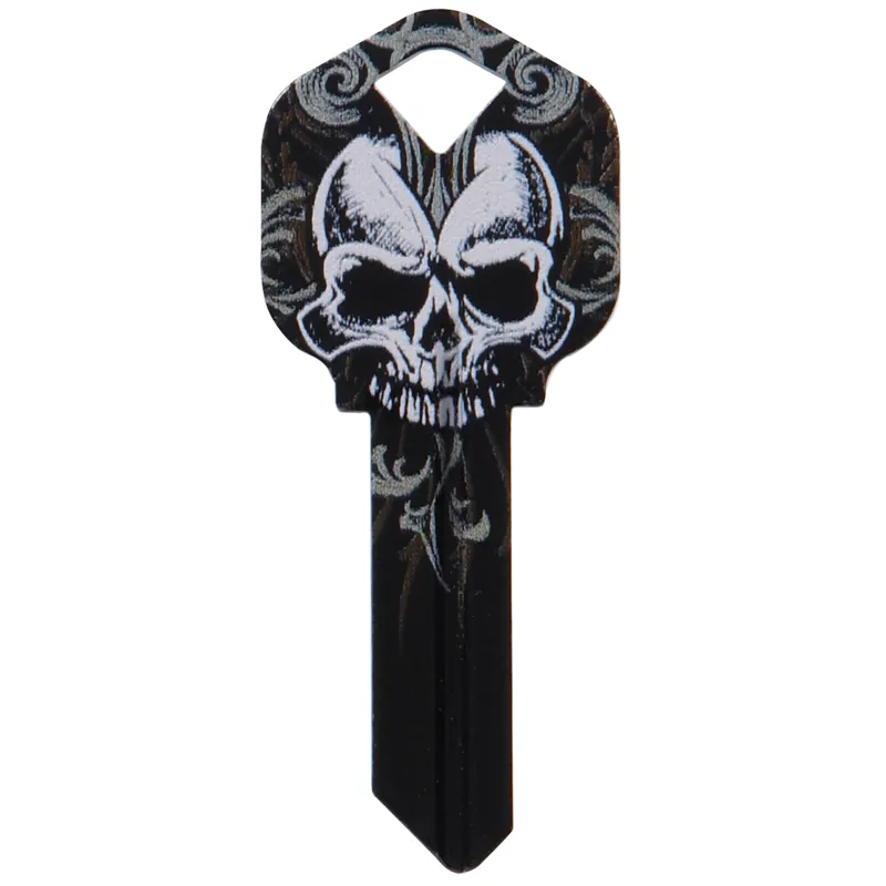 HILLMAN Wackey Skull House/Office Universal Key Blank Single