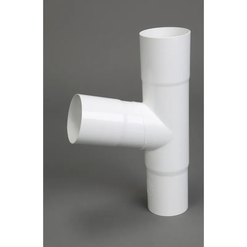 Classic 8 In. W X 12 In. L White Vinyl Round Downspout Adapter