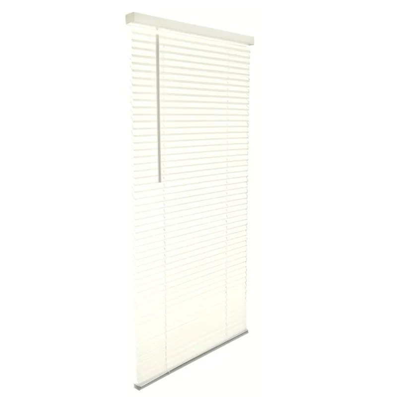 Vinyl 1 In. Cordless Blinds 35 In. W X 64 In. H Alabaster