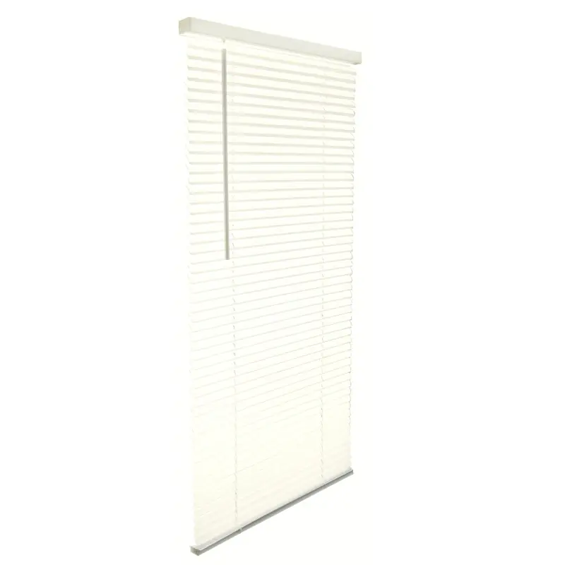 Vinyl 1 In. Cordless Mini-blinds 72 In. W X 64 In. H Alabaster