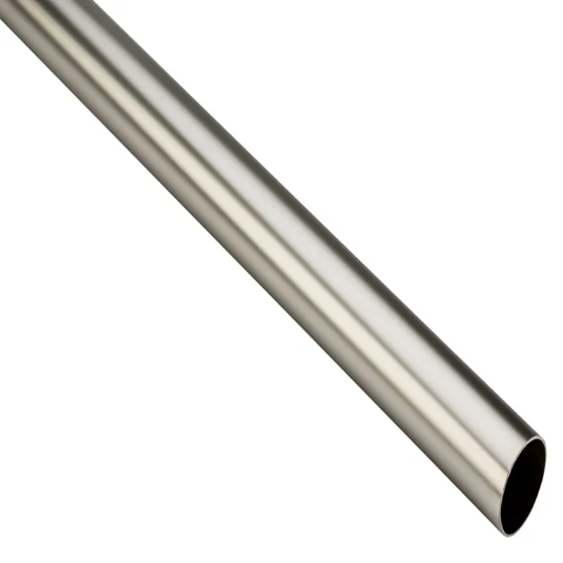 Closet Rod, Heavy-Duty, Satin Nickel, 6 Ft.