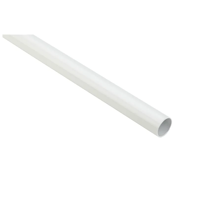 Closet Rod, Heavy-Duty, White, 8 Ft.