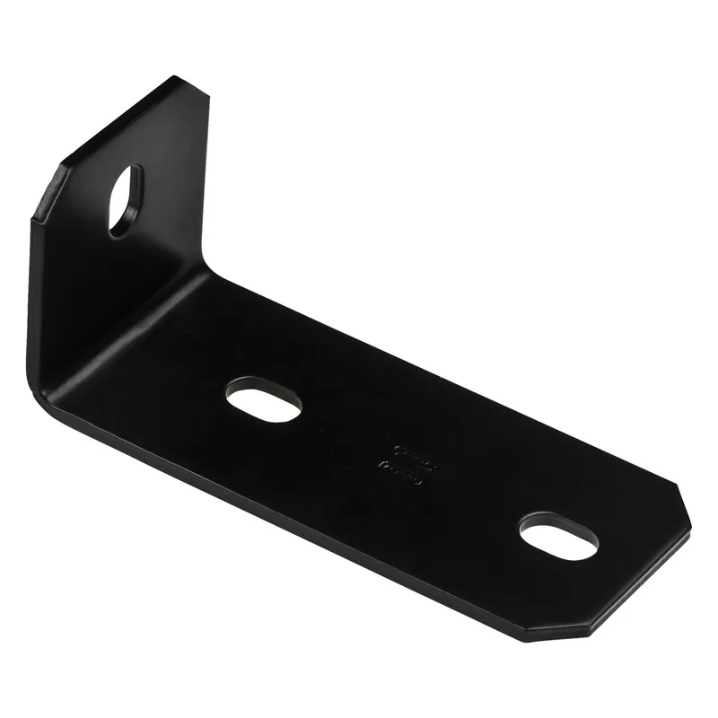 Corner Brace, Black Steel, 6.8 X 3/16 In.